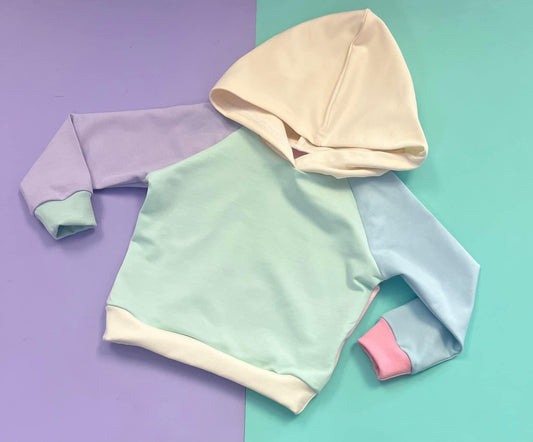 Colour Block Pullover Hoodie