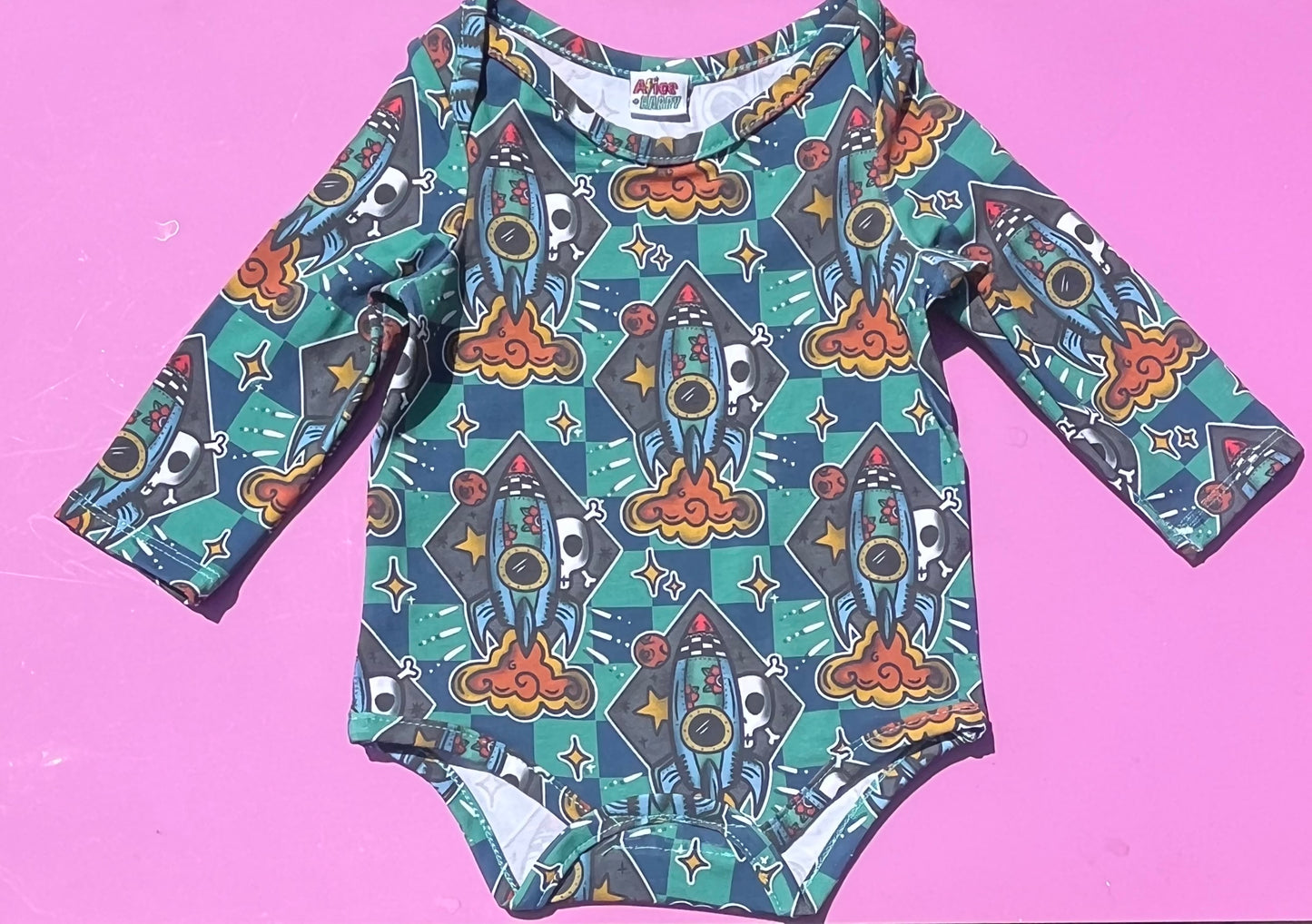 Pre Made Rad Rockets Baby Vest