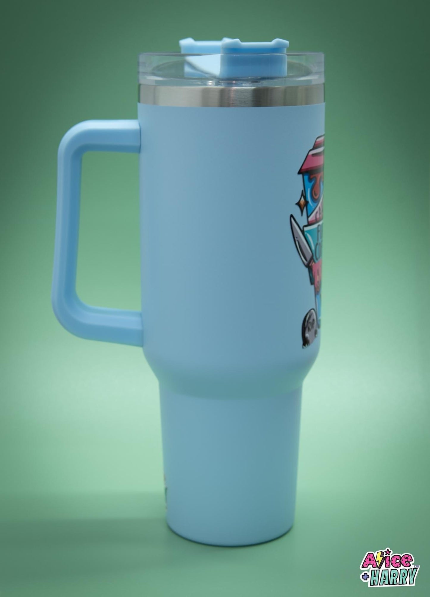 Coffee and Crime Thermal 40oz Large Flask