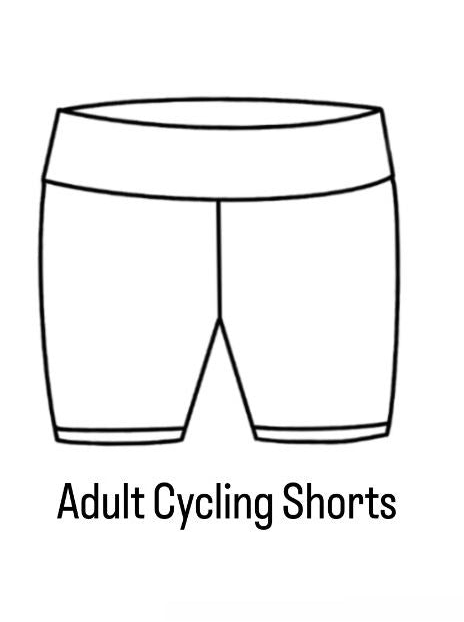 Breakfast Mix Adult Cycle Shorts