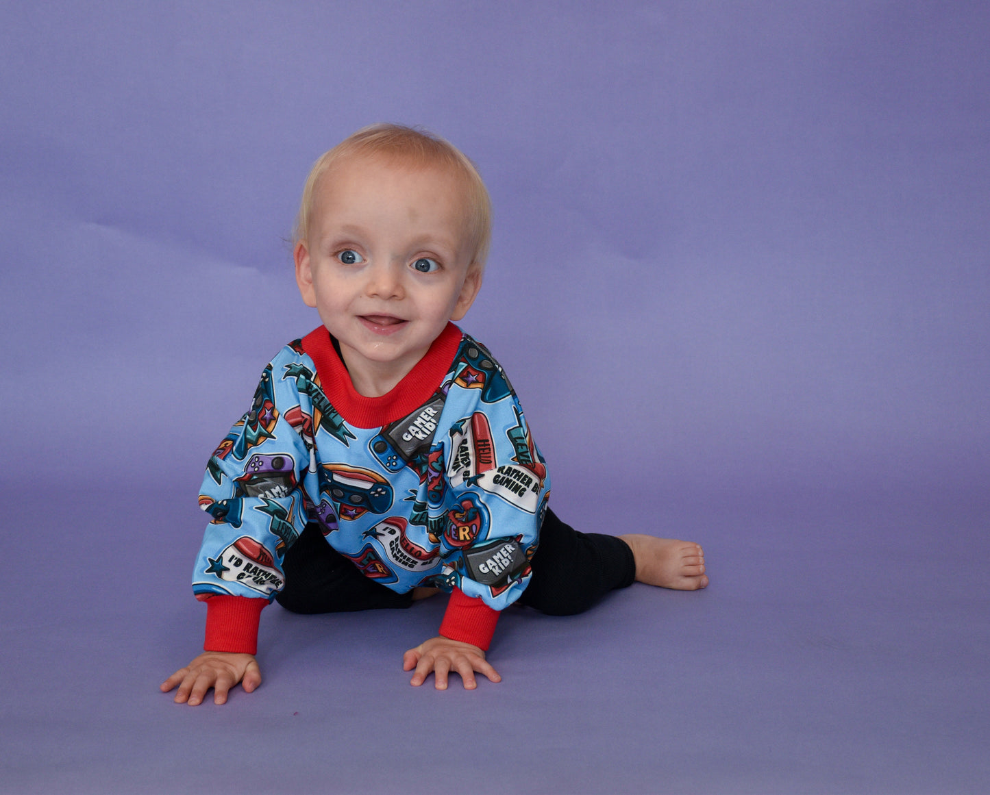 Pre Made Gamer Kid Slouchy Sweaters