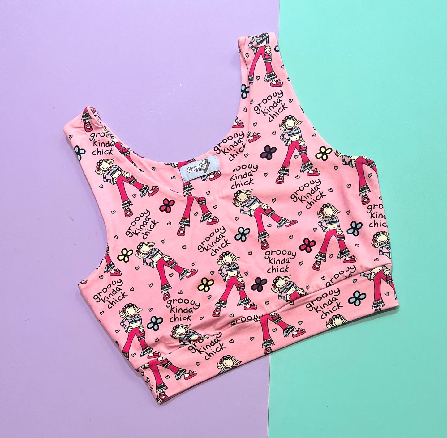 Comfy Adult Crop Top - 90s Chick - Ready Made