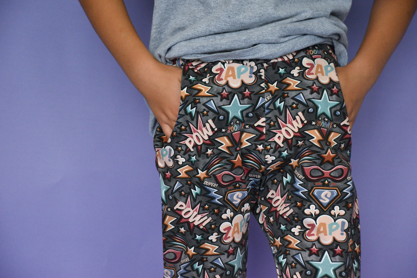 Pre Made Muted Super Pow Joggers