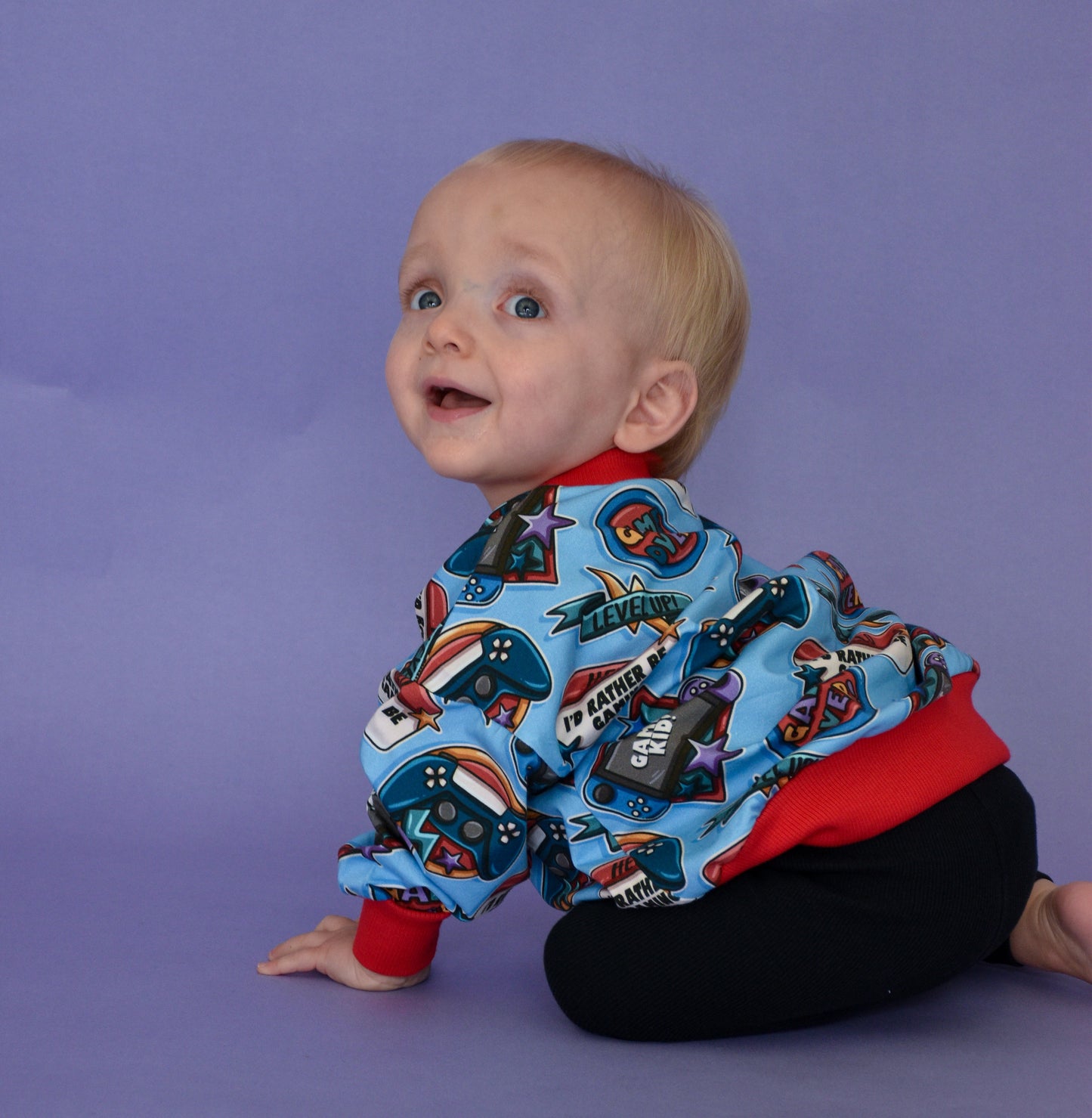 Pre Made Gamer Kid Slouchy Sweaters