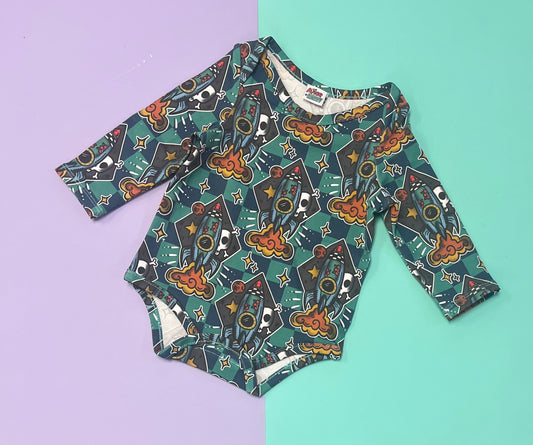 Pre Made Rad Rockets Baby Vest