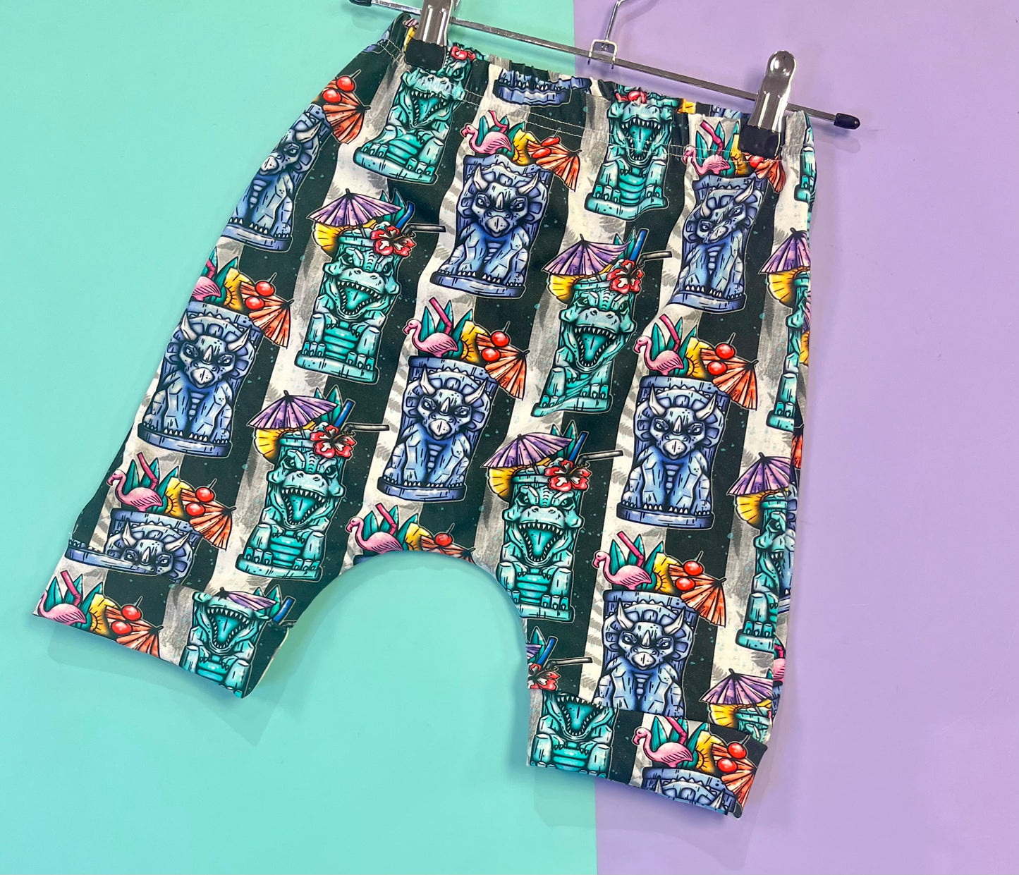 Pre Made Dino Tikki Harem Shorts