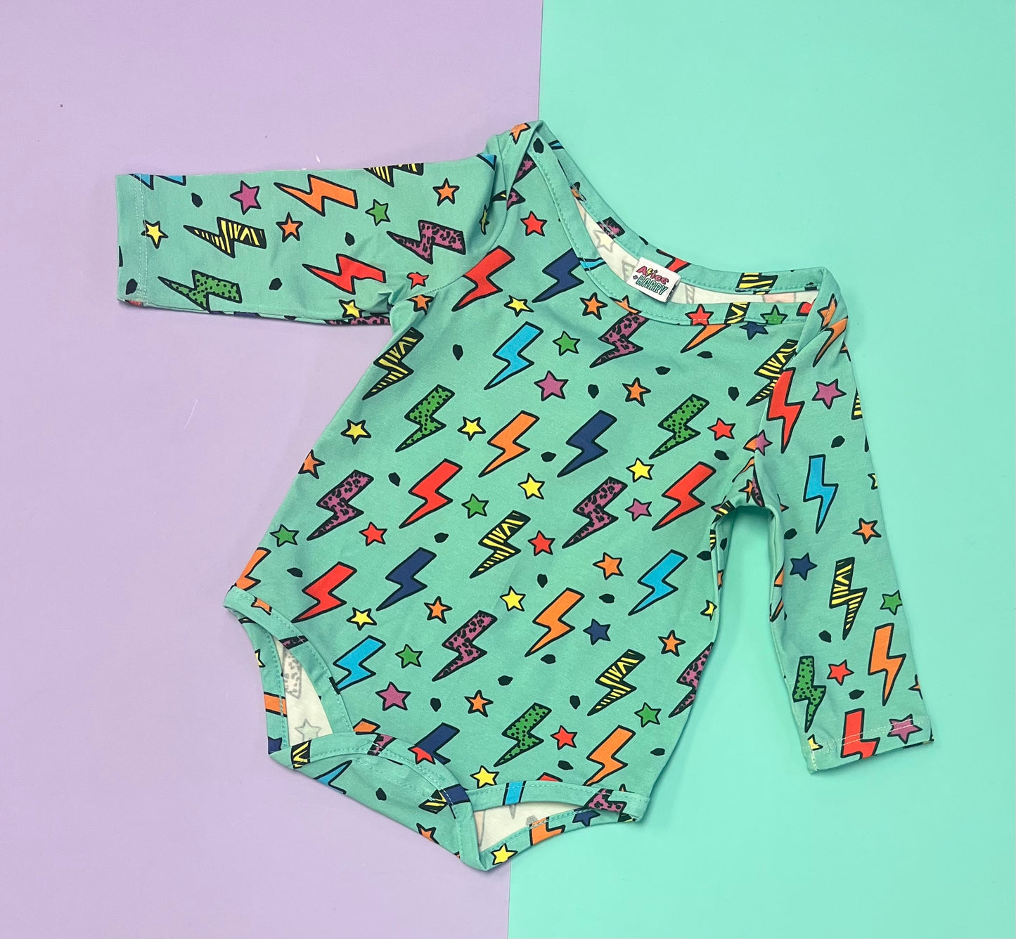 Pre Made Bold Bolts Baby Vest