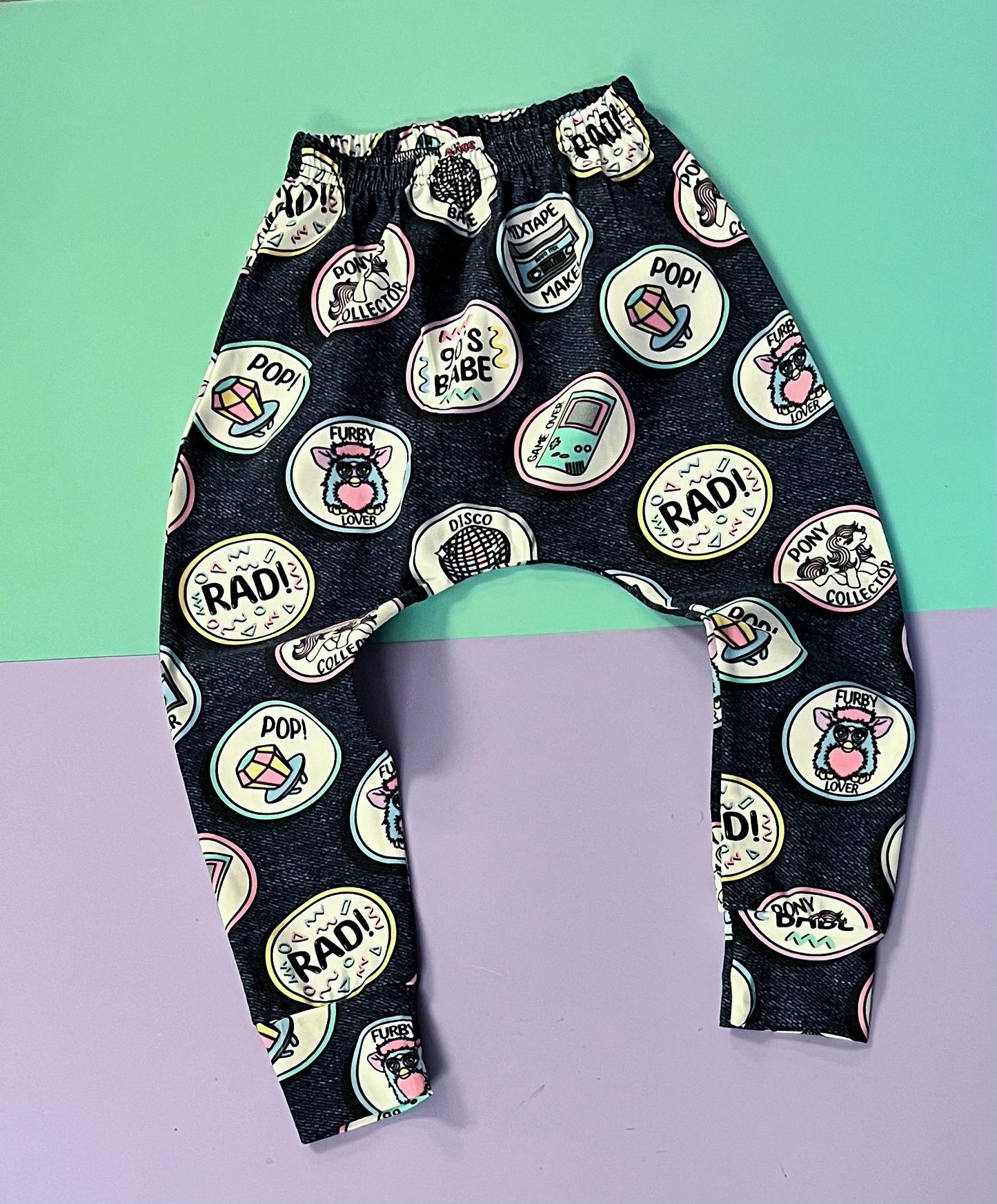 Denim Patches Baggy Harems - Ready Made