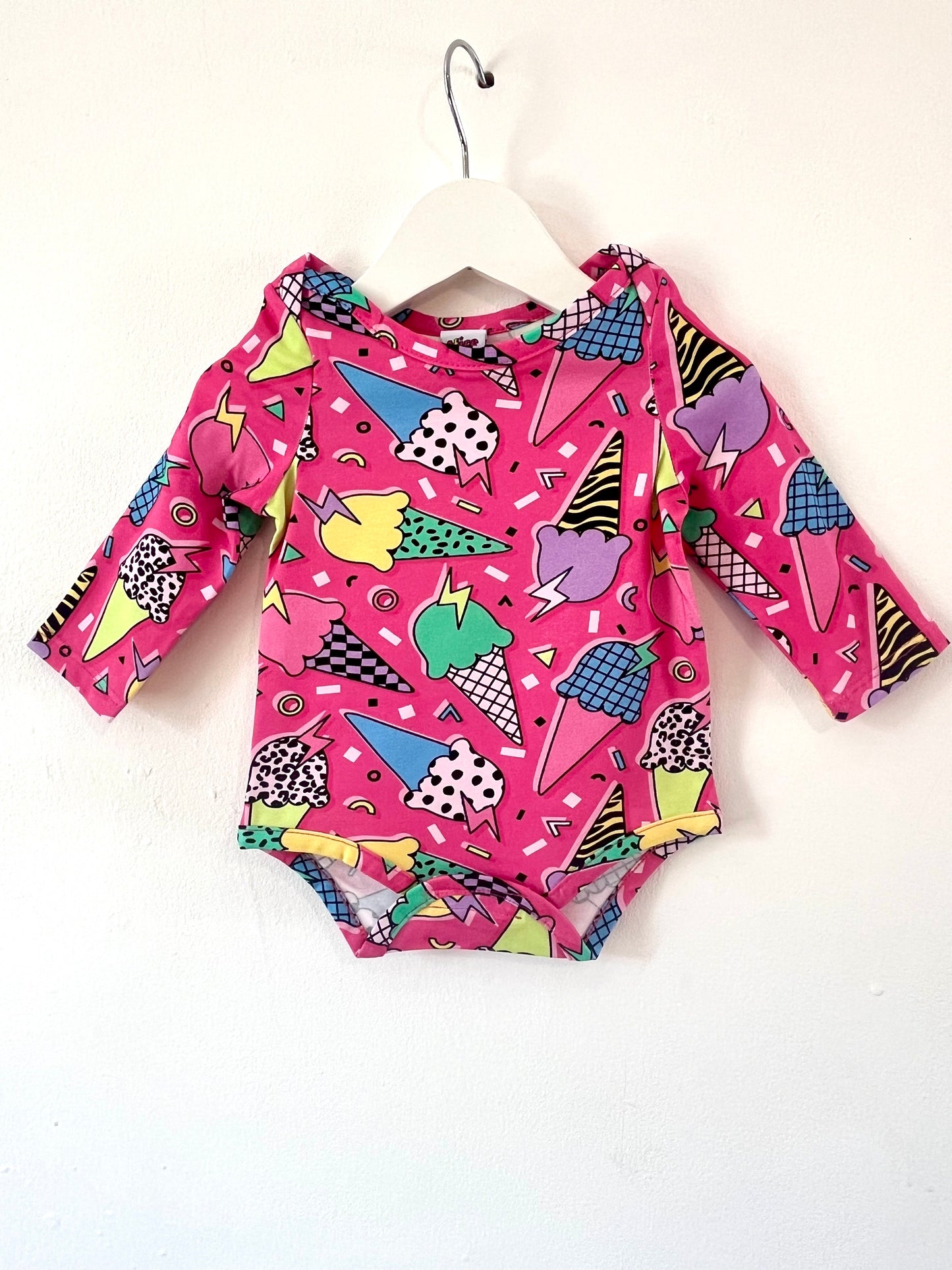 Pre Made Memphis Ice Cream Baby Vest