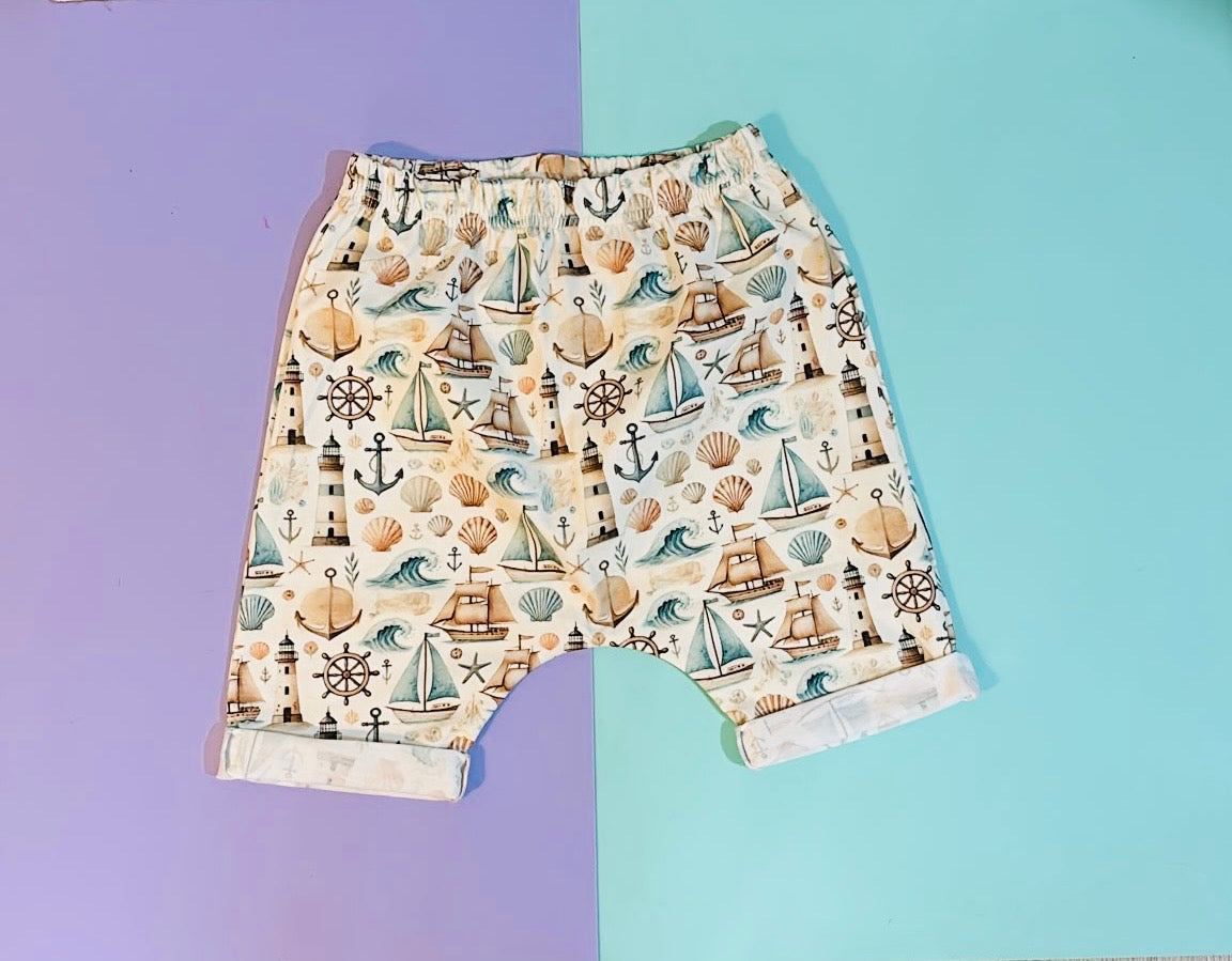 Pre Made Ships Ahoy Skater Shorts