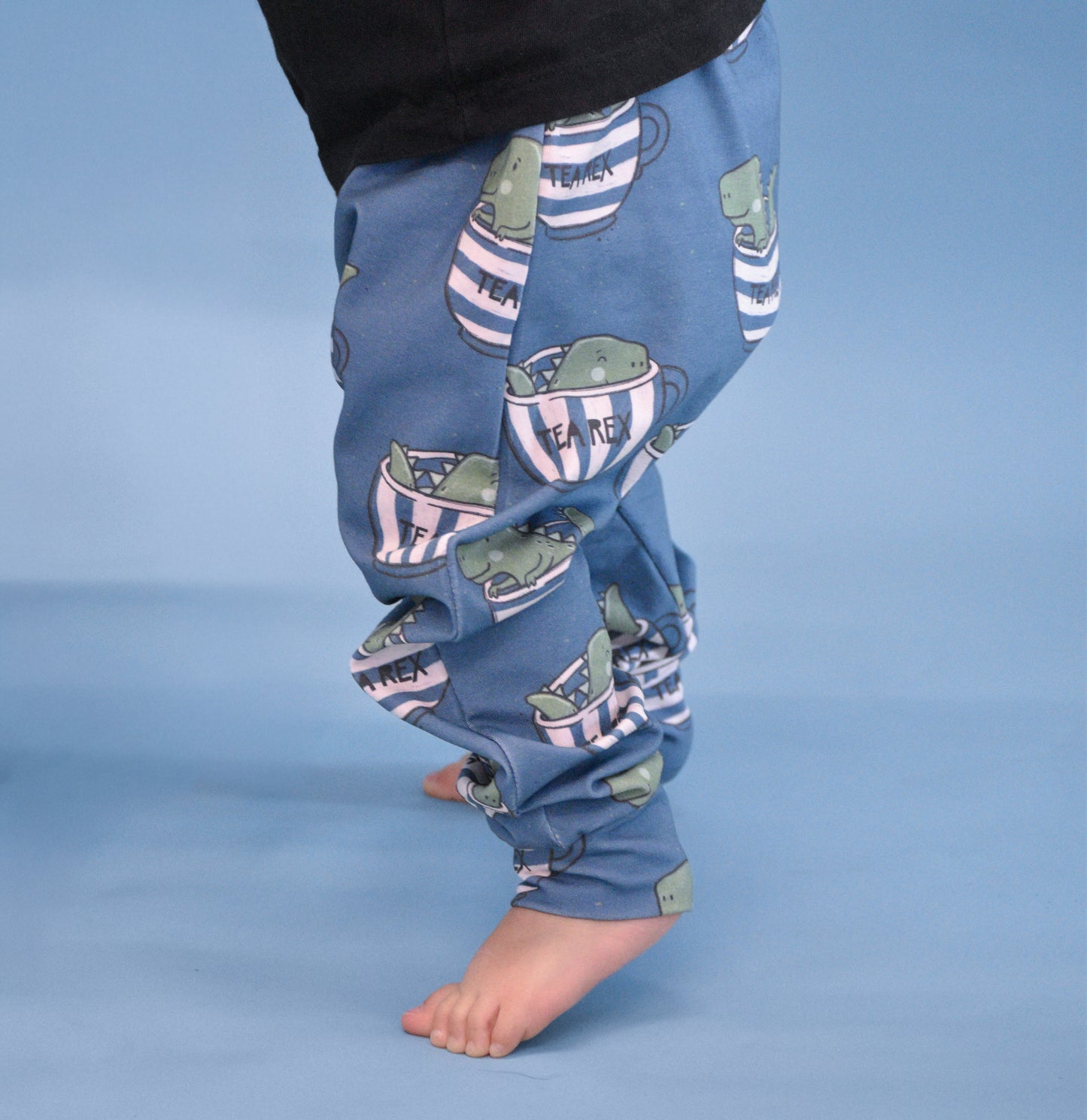Pre Made Tea Rex Baggy Harems – Fun Dinosaur Print, Unisex & Comfy Fit