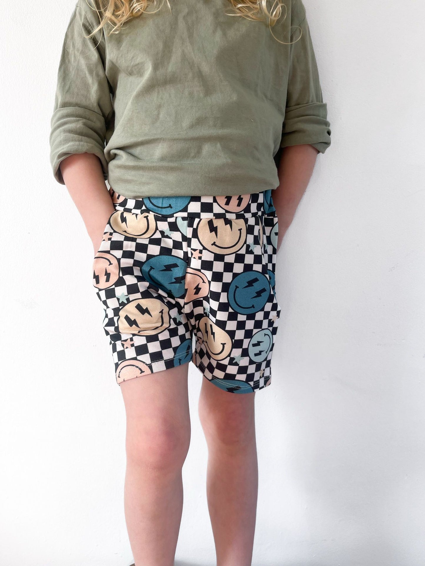 Pre Made Thunder Face Jogger Shorts
