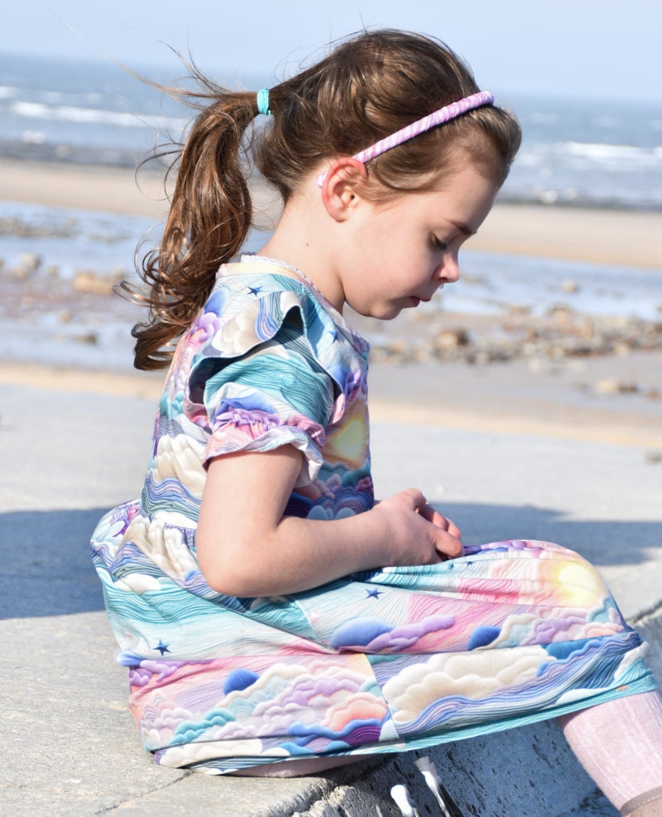 Pre Made Pretty Sunsets Short Sleeve Ruffle Dresses