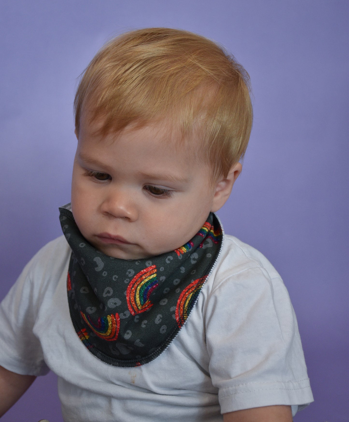 Glitter Rainbows Dribble Bibs