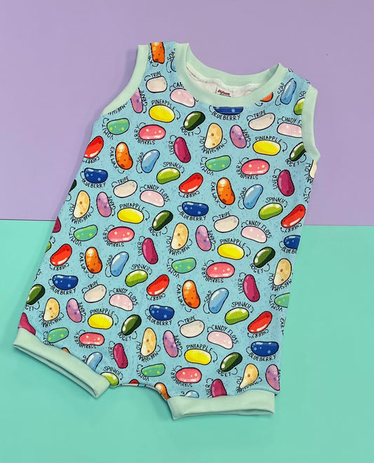 Pre Made Magical Jelly Beans Tankie Romper