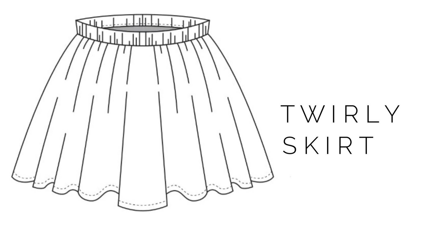 Christmas Express Twirly Skirt