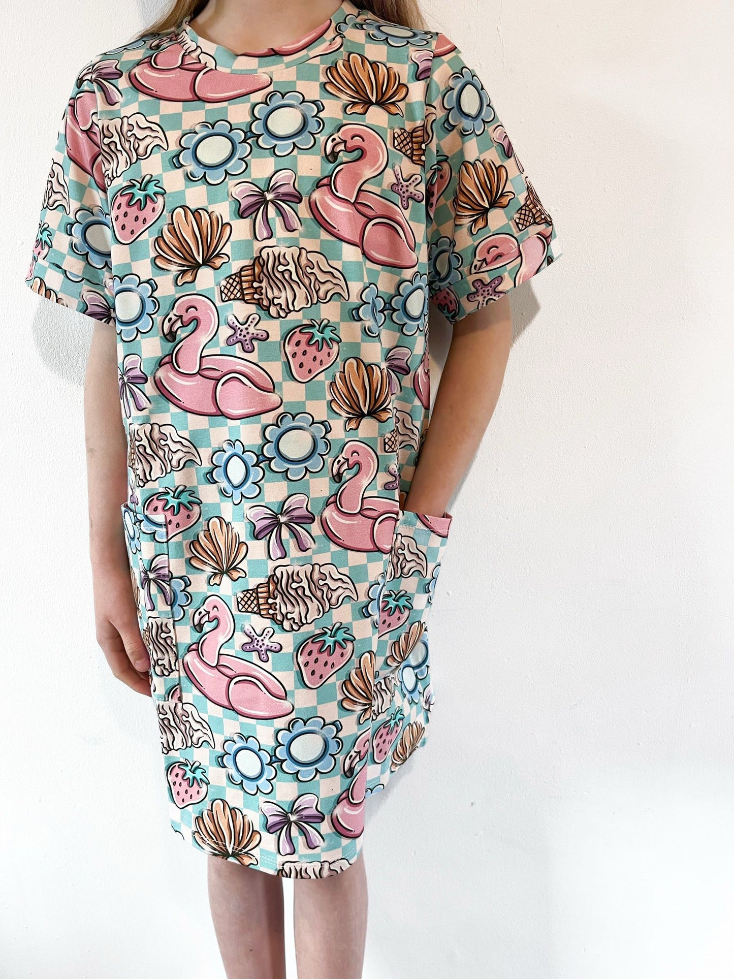 Pre Made Pastel Summer Smock Dress