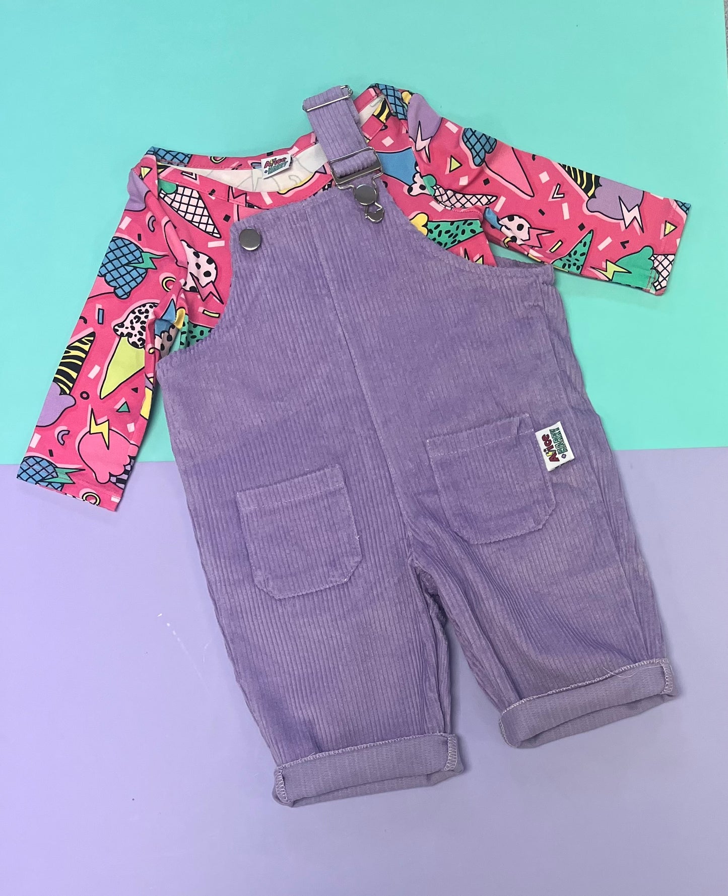 Pre Made Memphis Ice Cream Baby Vest