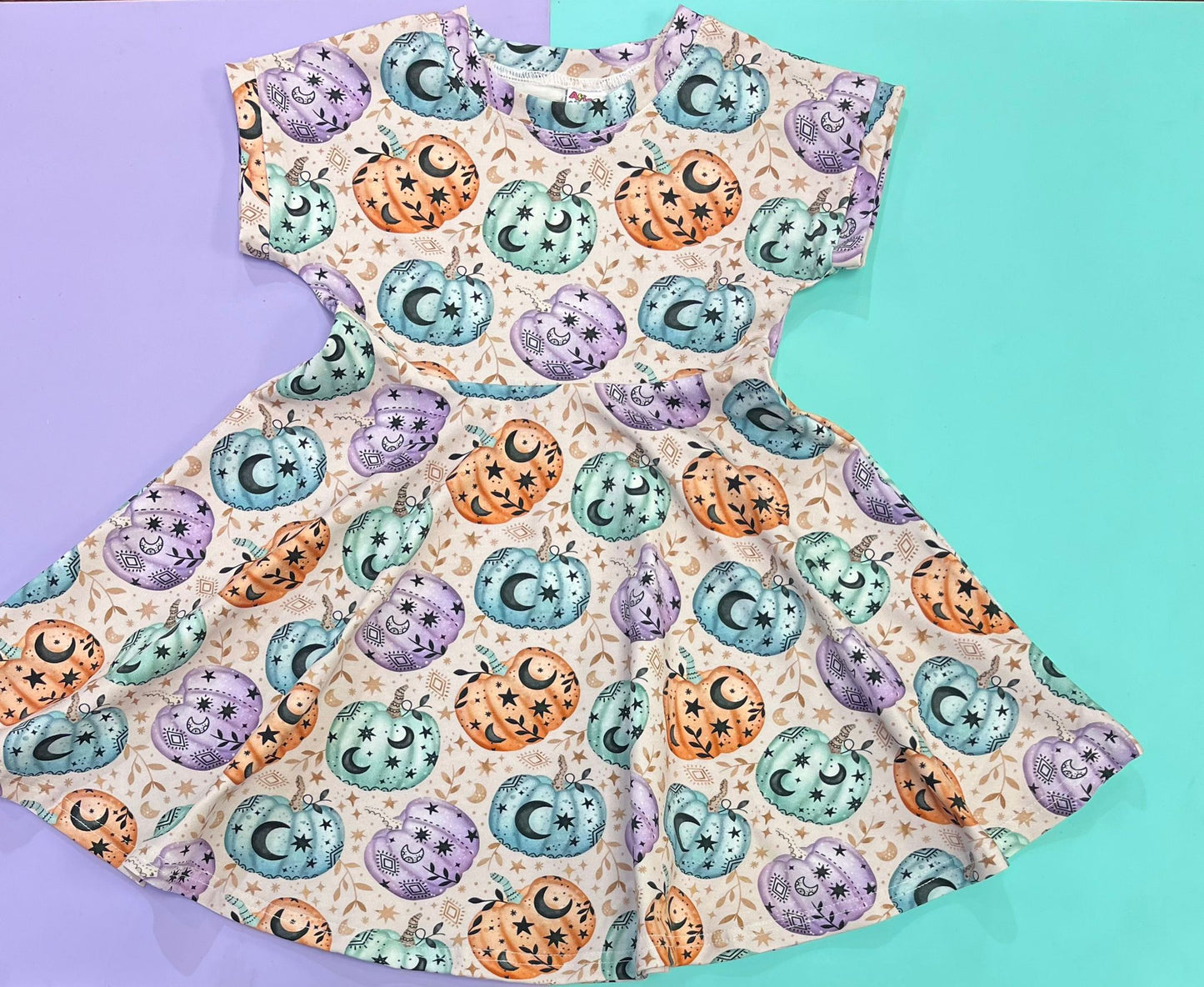 Pre Made Boho Pumpkins Twirly Dresses
