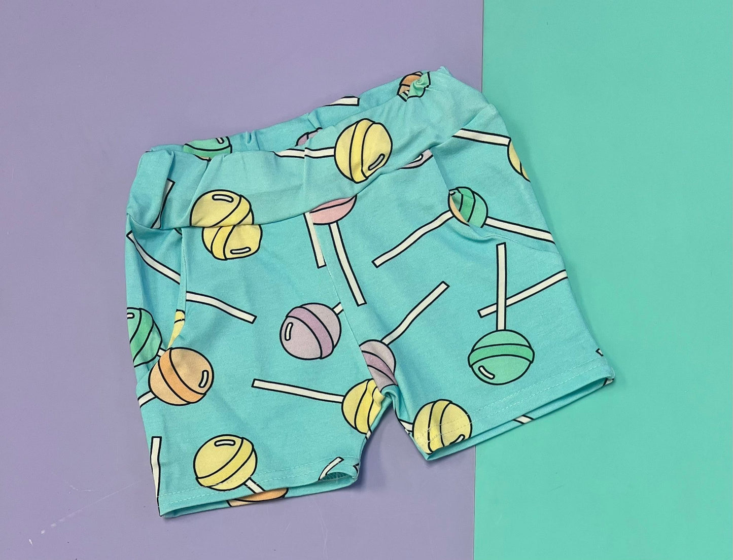 Pre Made Yellow Smiley Jogger Shorts