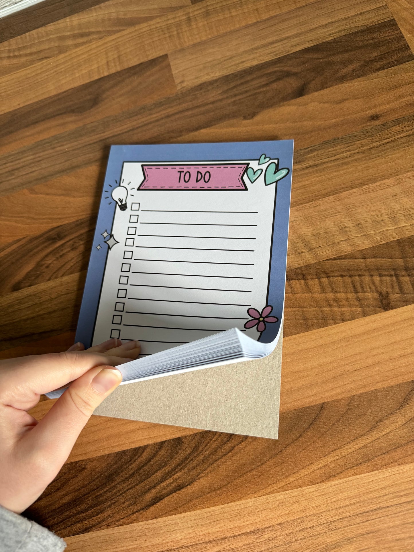 Alice & Harry purple ‘To Do’ list, notepad, checklist