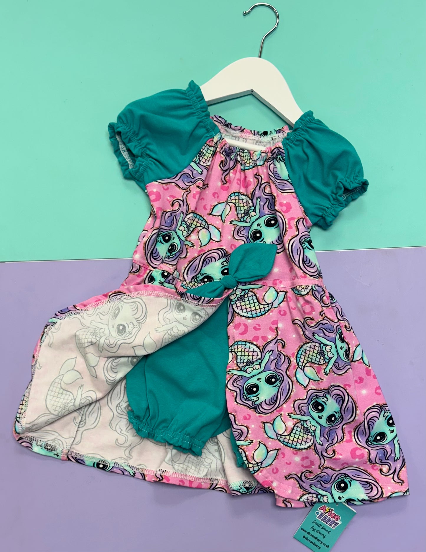 Pre Made Minty Mermaid Skort Dress