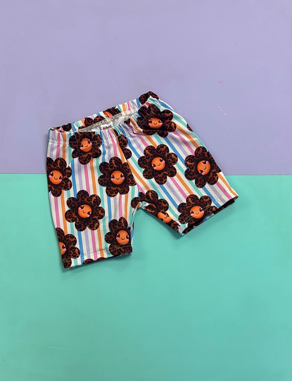 Pre Made Dainty Daisy Stripes Cycle Shorts