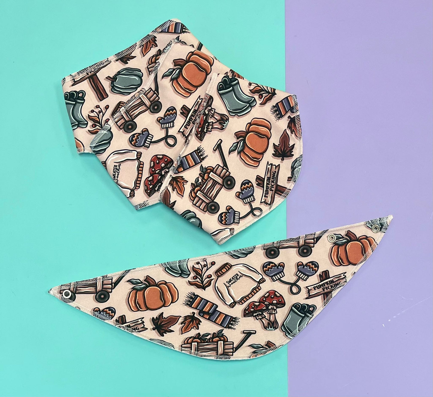 At The Pumpkin Patch Dribble Bibs