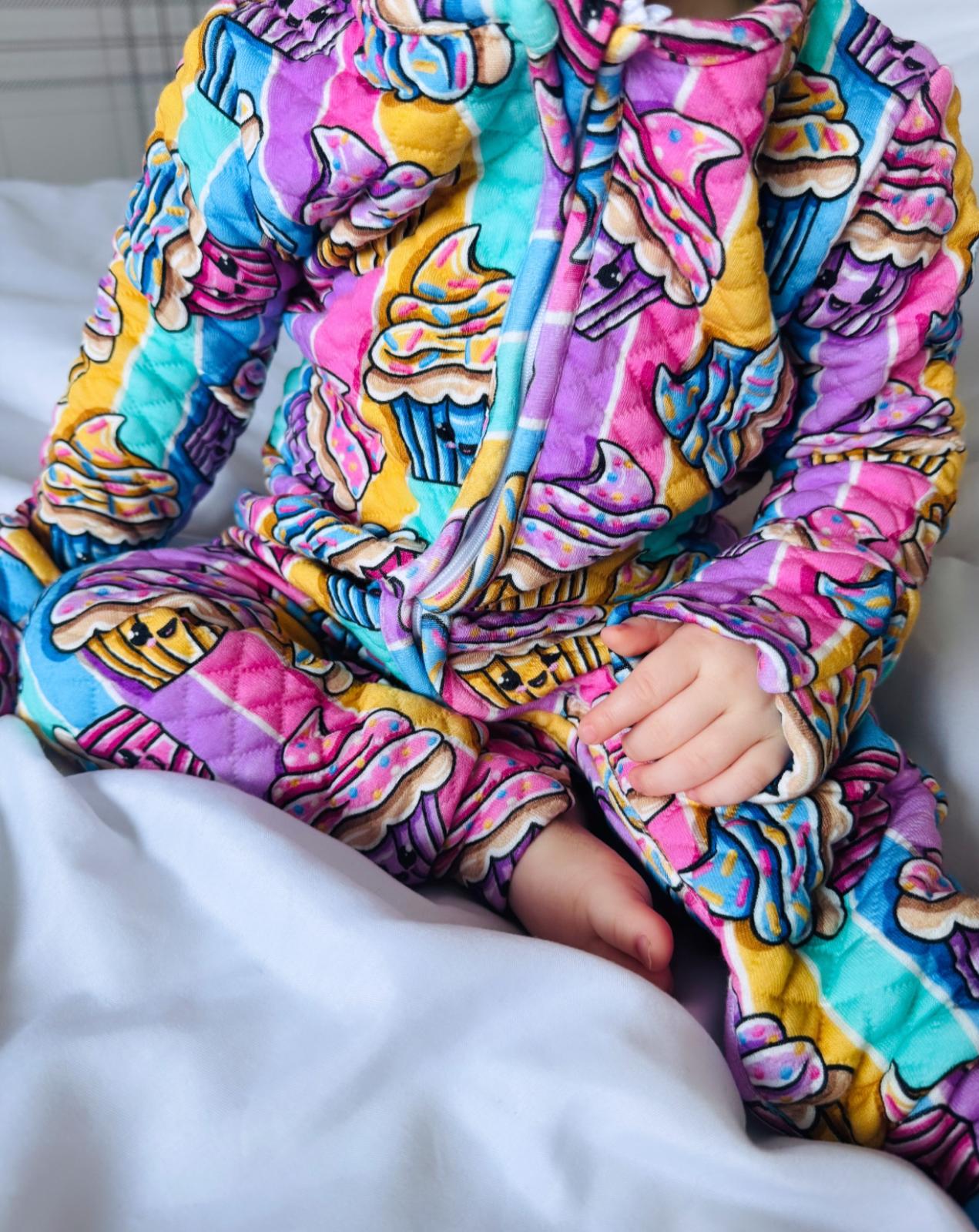 Pre Made Quilted Cupcakes Pram Suits