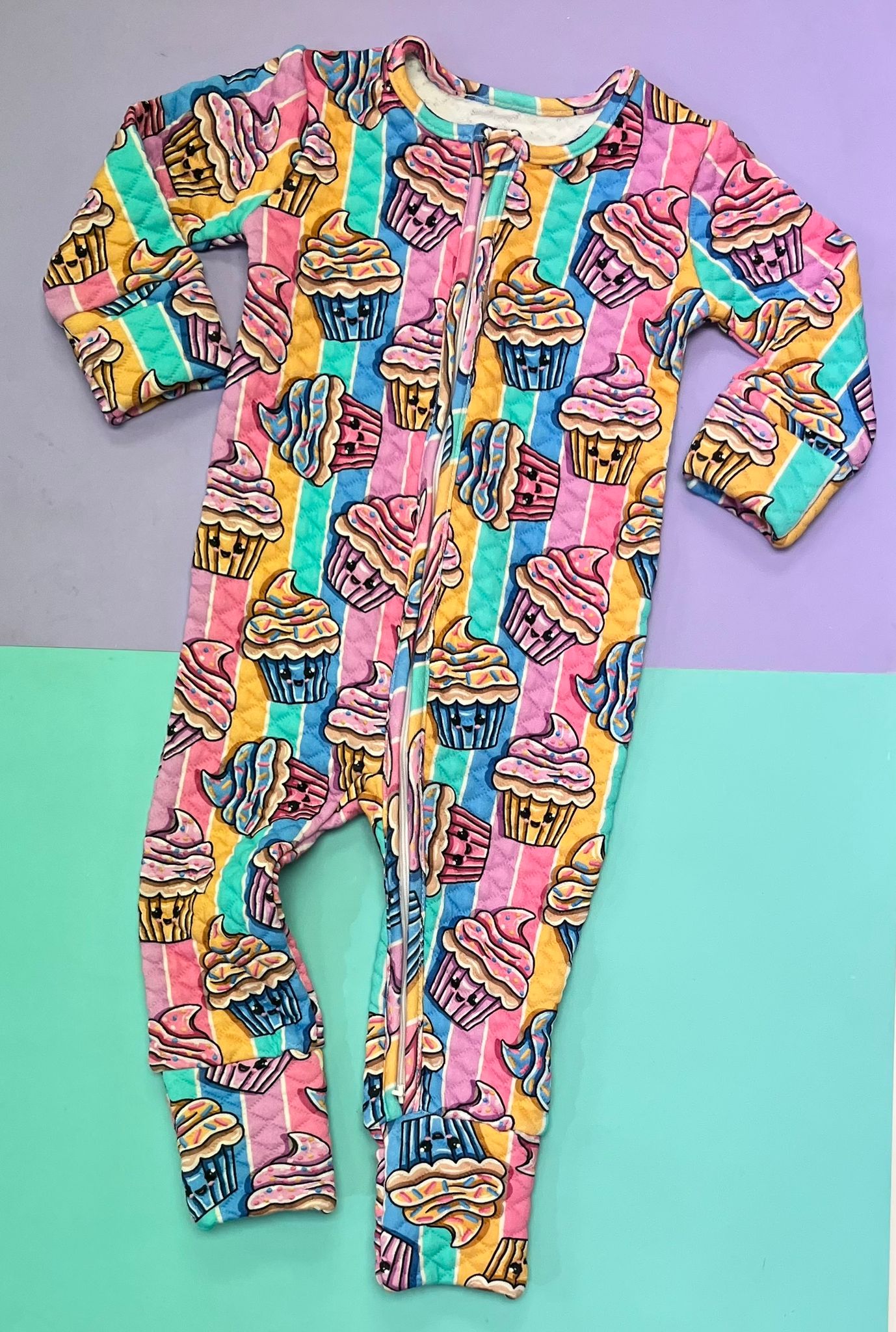 Pre Made Quilted Cupcakes Pram Suits