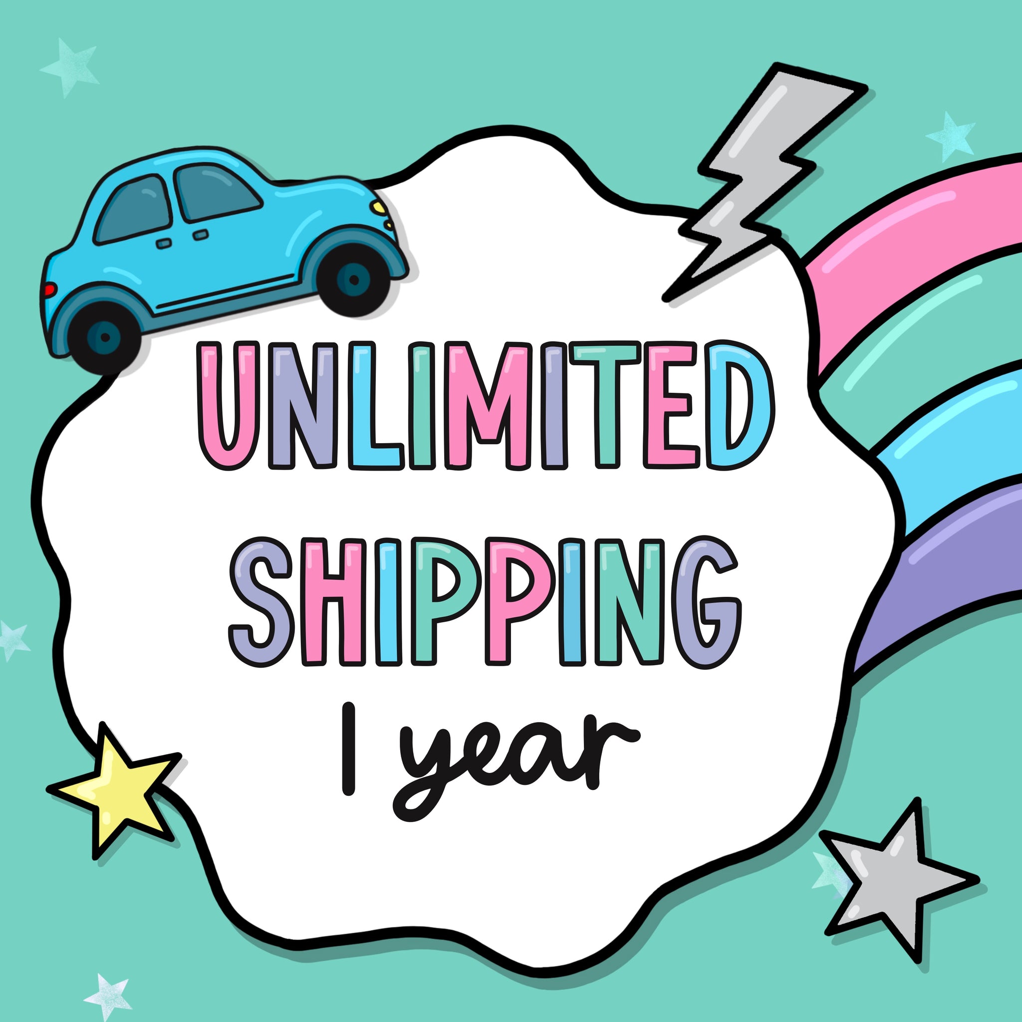 1 Year Unlimited Standard UK Shipping!