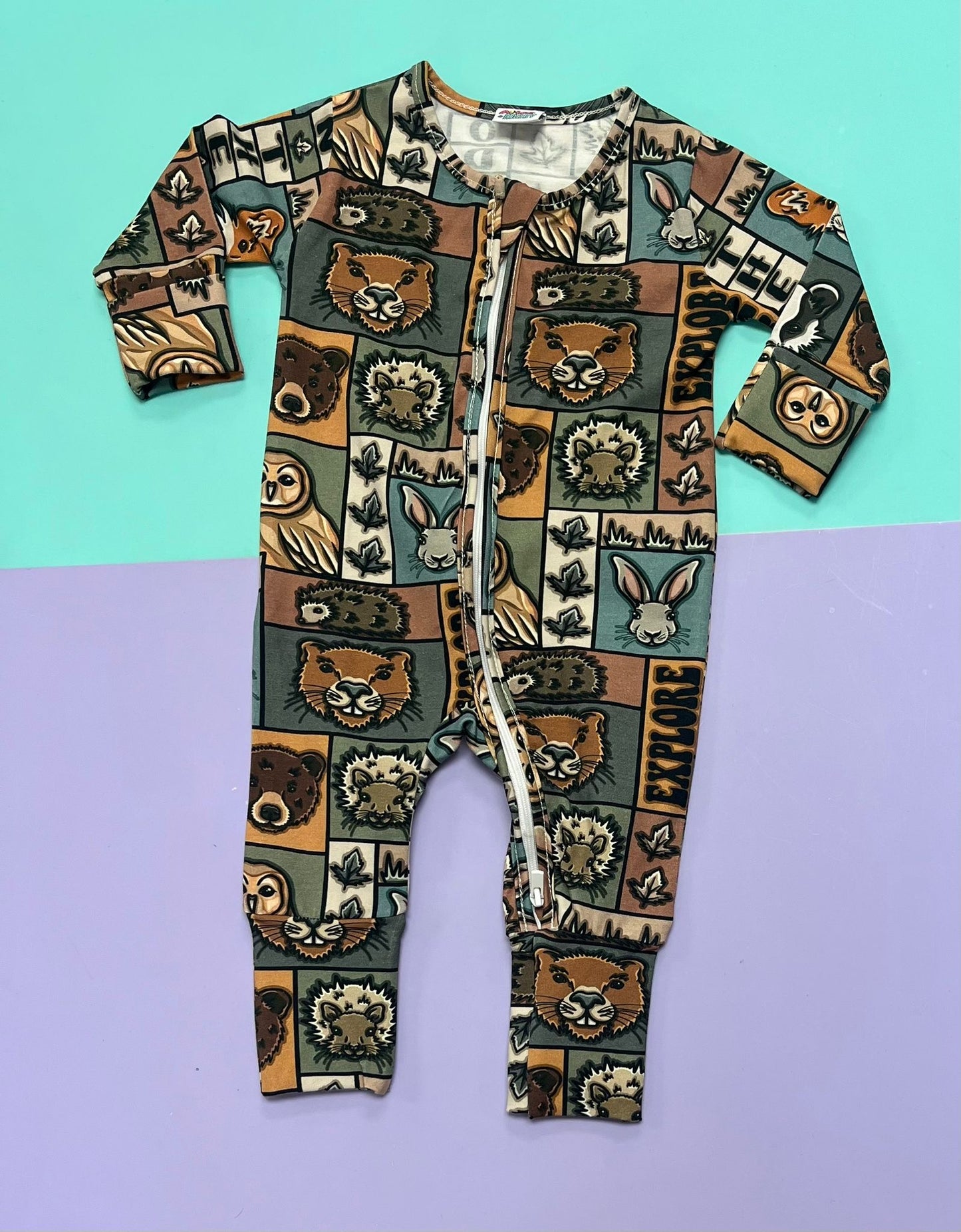 Ready To Post In The Woods Standard Jersey Zipped Sleepsuits
