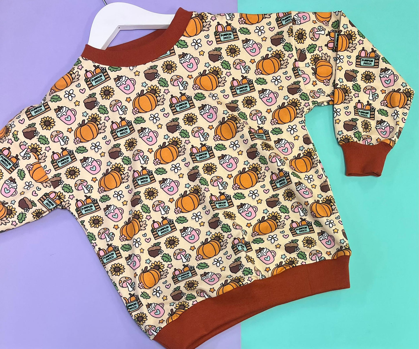 Pre Made Pumpkin Patch Slouchy Sweaters