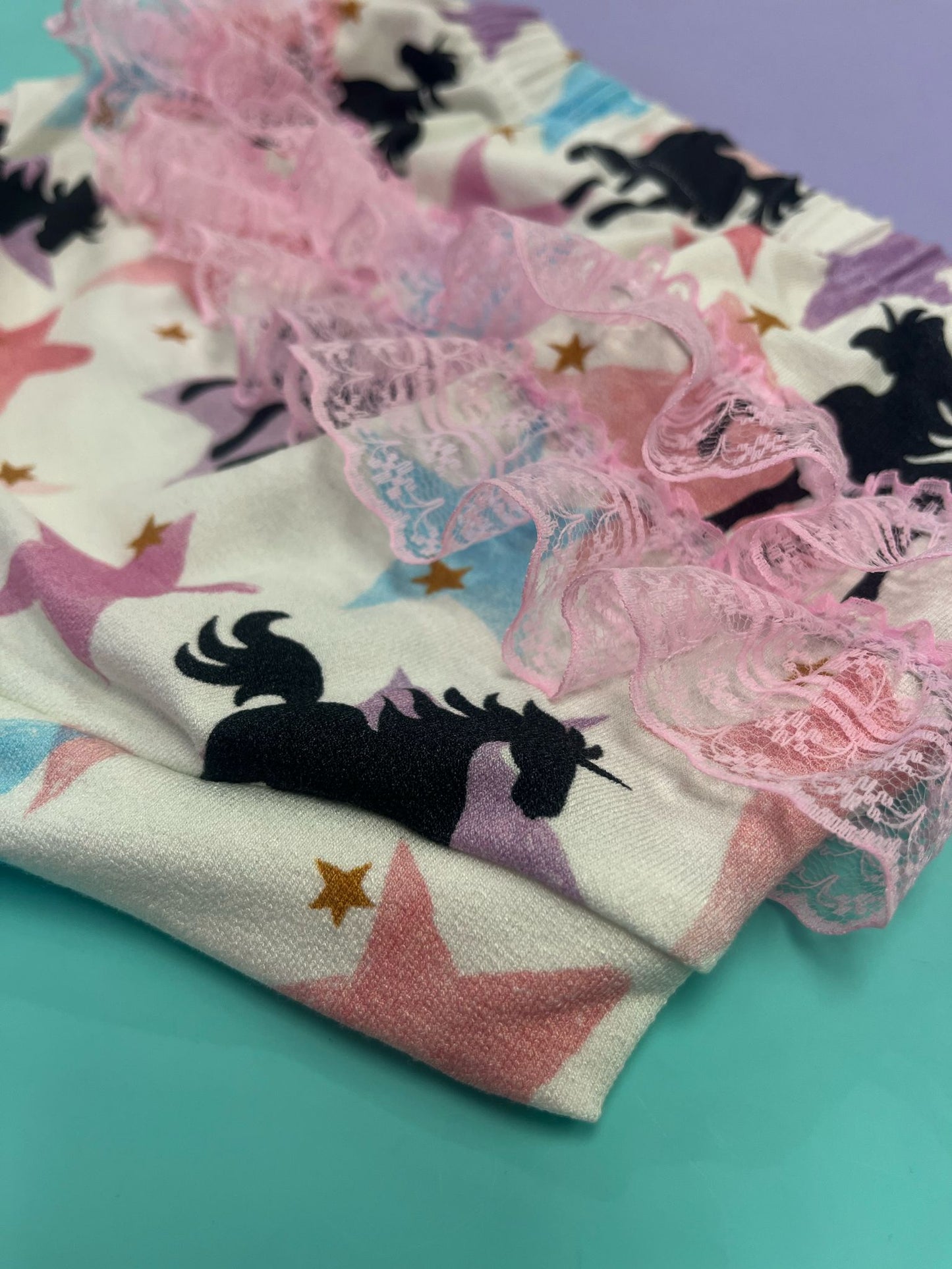 Pre Made Dreamy Unicorns bummies with ruffles