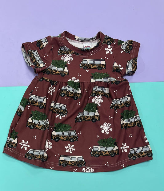 Pre Made Christmas Campers Skater Dress