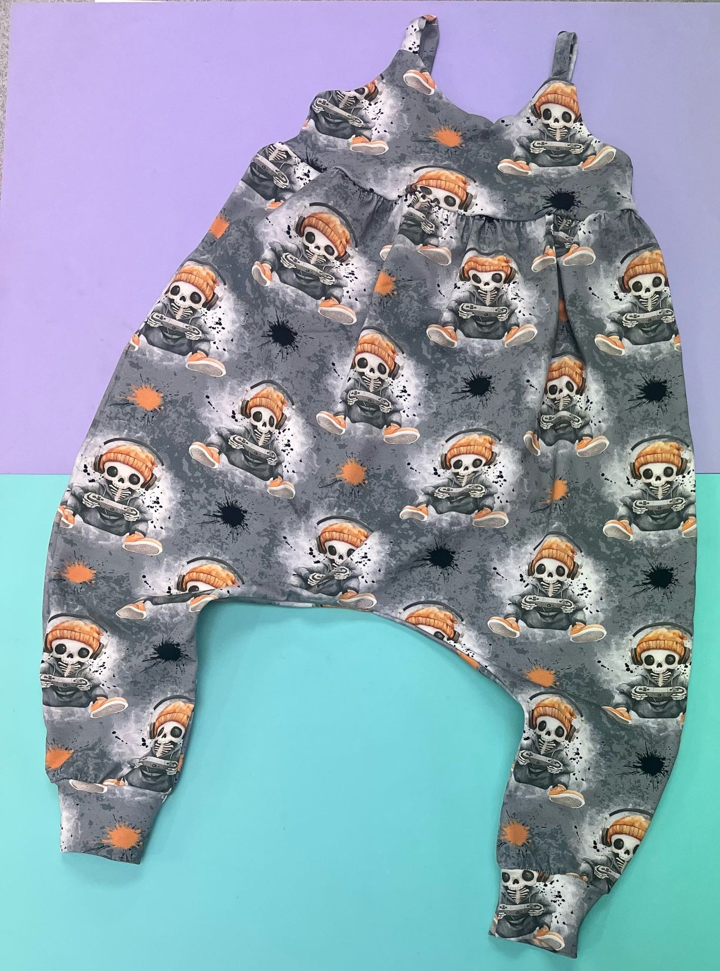 Pre Made Skelerocker Napa Romper