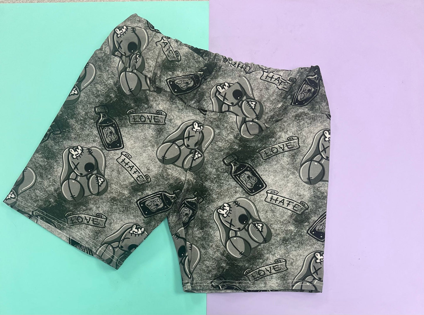 Pre Made 1XL Tattoo Bunny Cycle Shorts