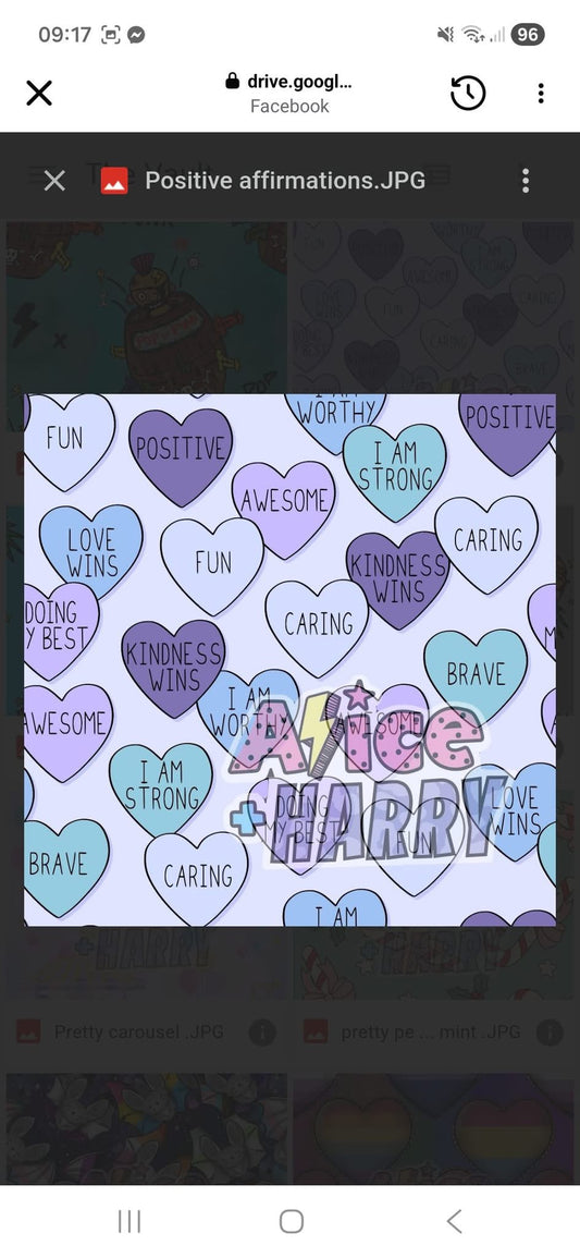 Custom Ellena positive affirmations backpack and lunch bag set