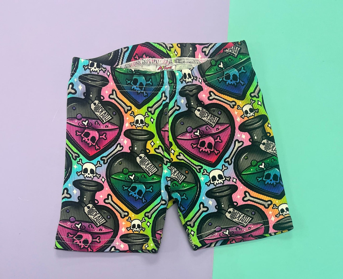 Pre Made Ribbed Til Death Cycle Shorts
