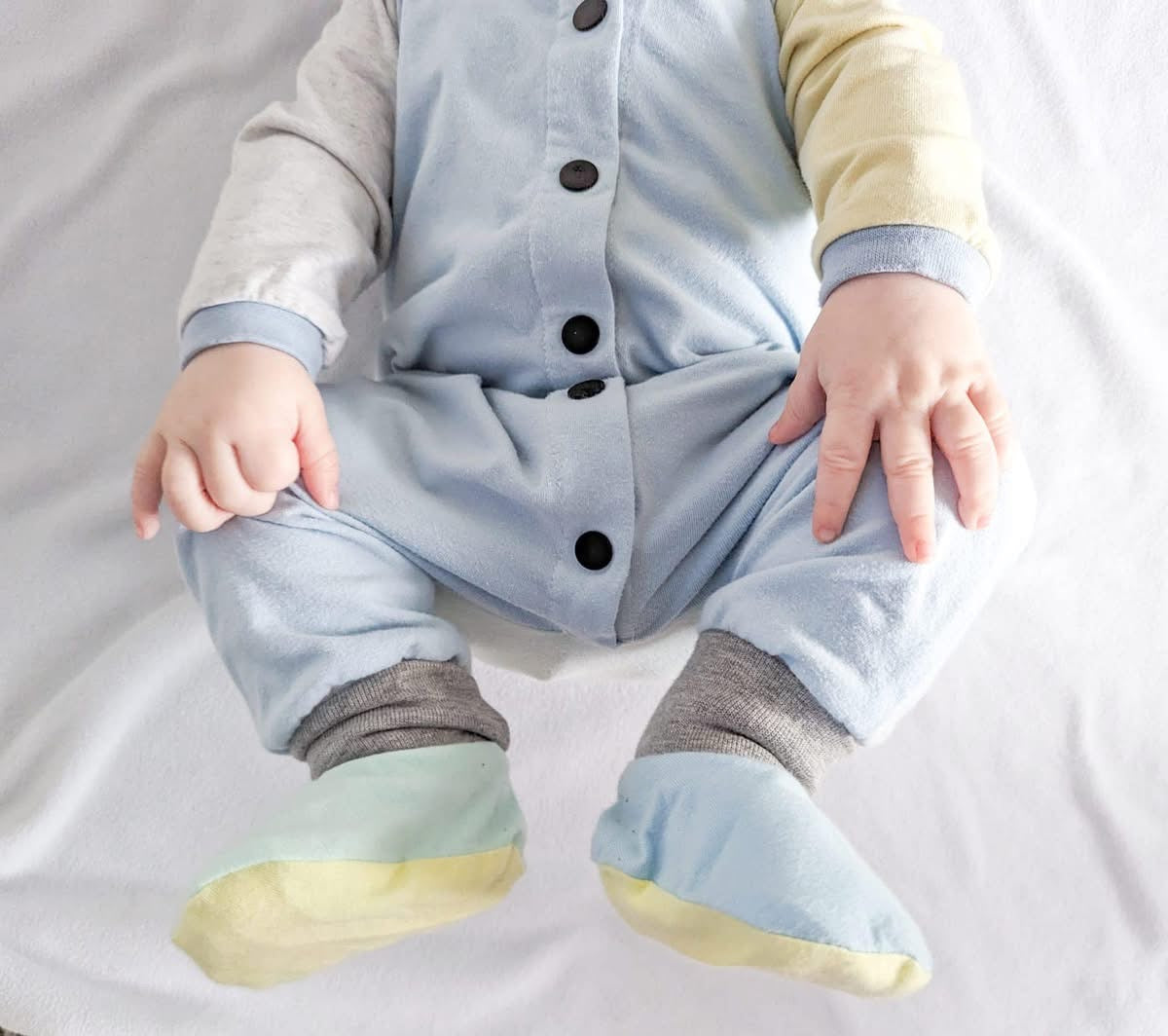 Colour Block Sleeved Romper