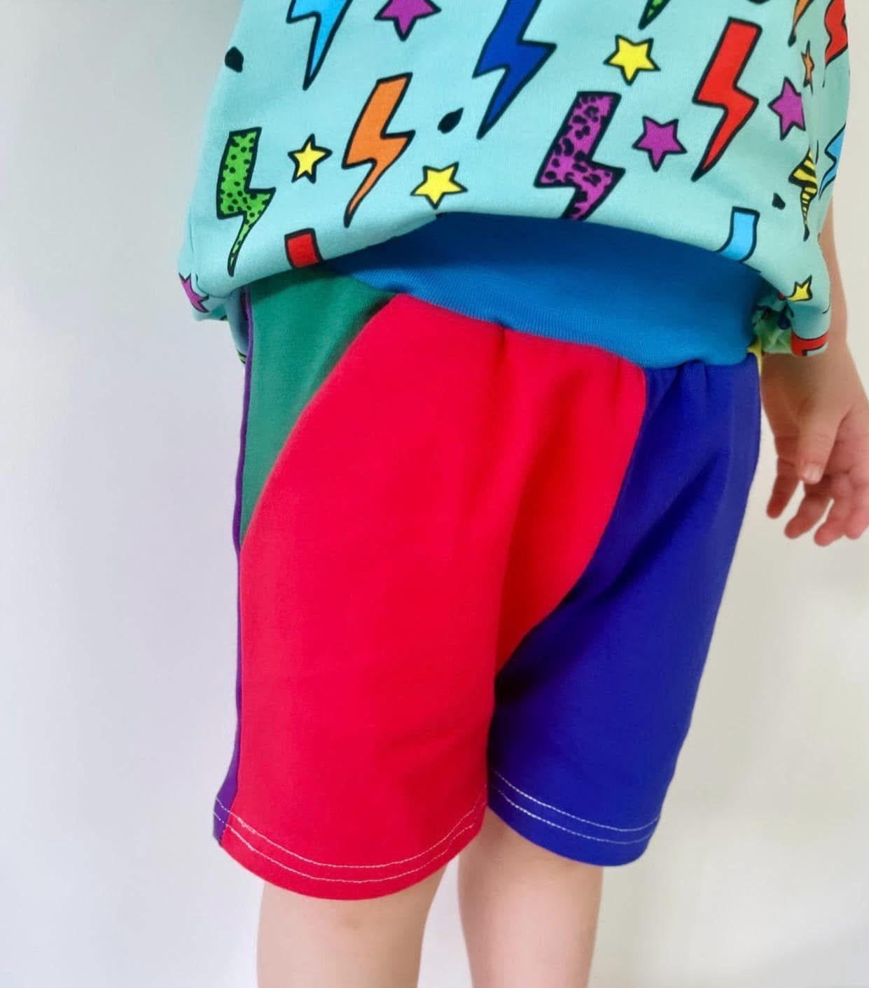 Pastel Colour Block Shorts
