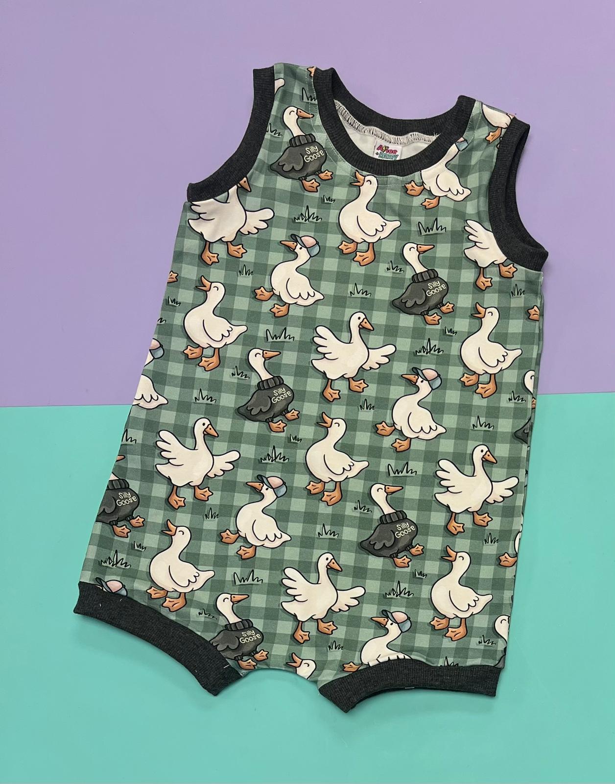 Silly Goose Tankie Romper