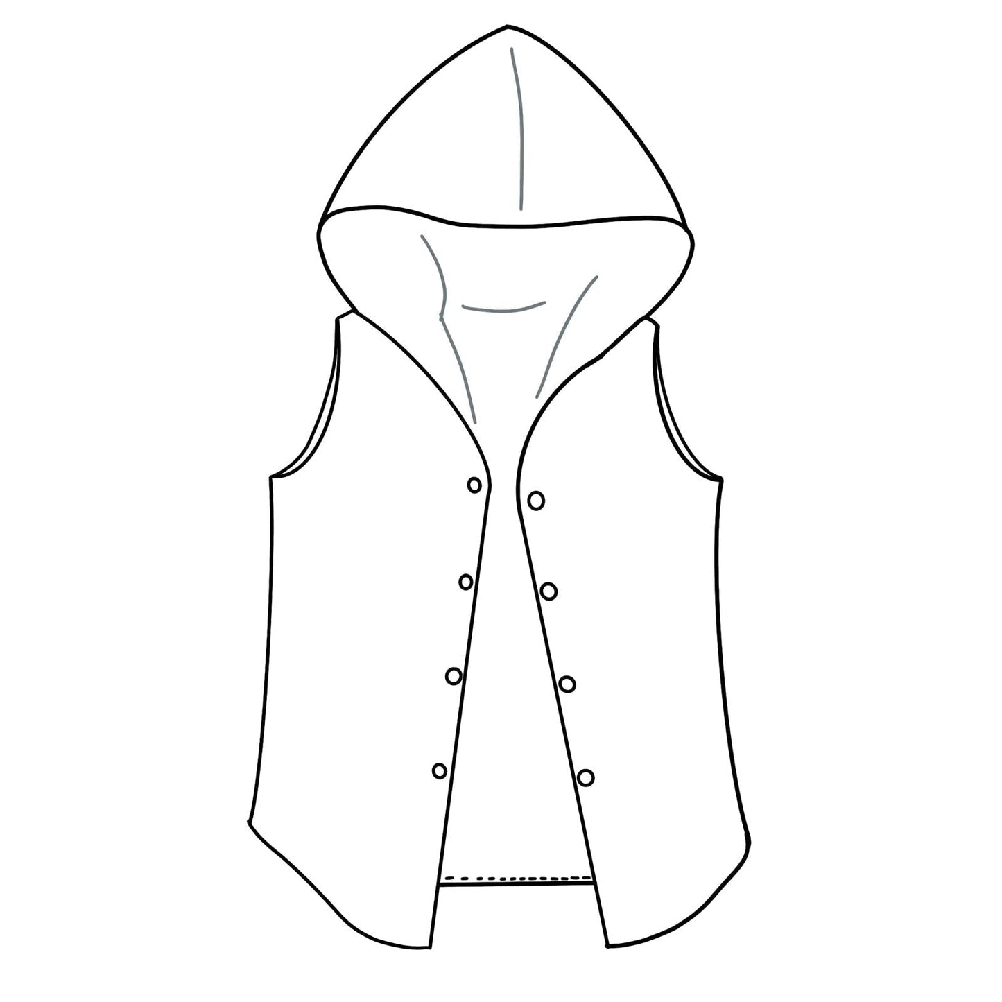 Retro Tractors Reversible Hooded Gilet