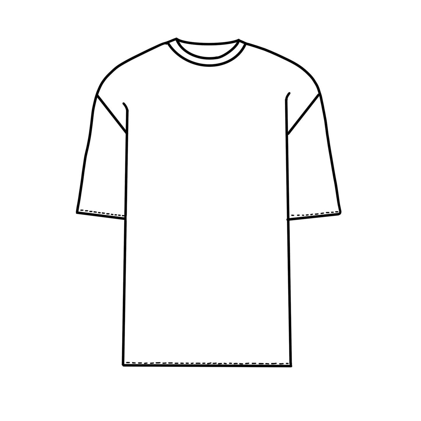 Lilac Smiley Check Adult Oversized Tee