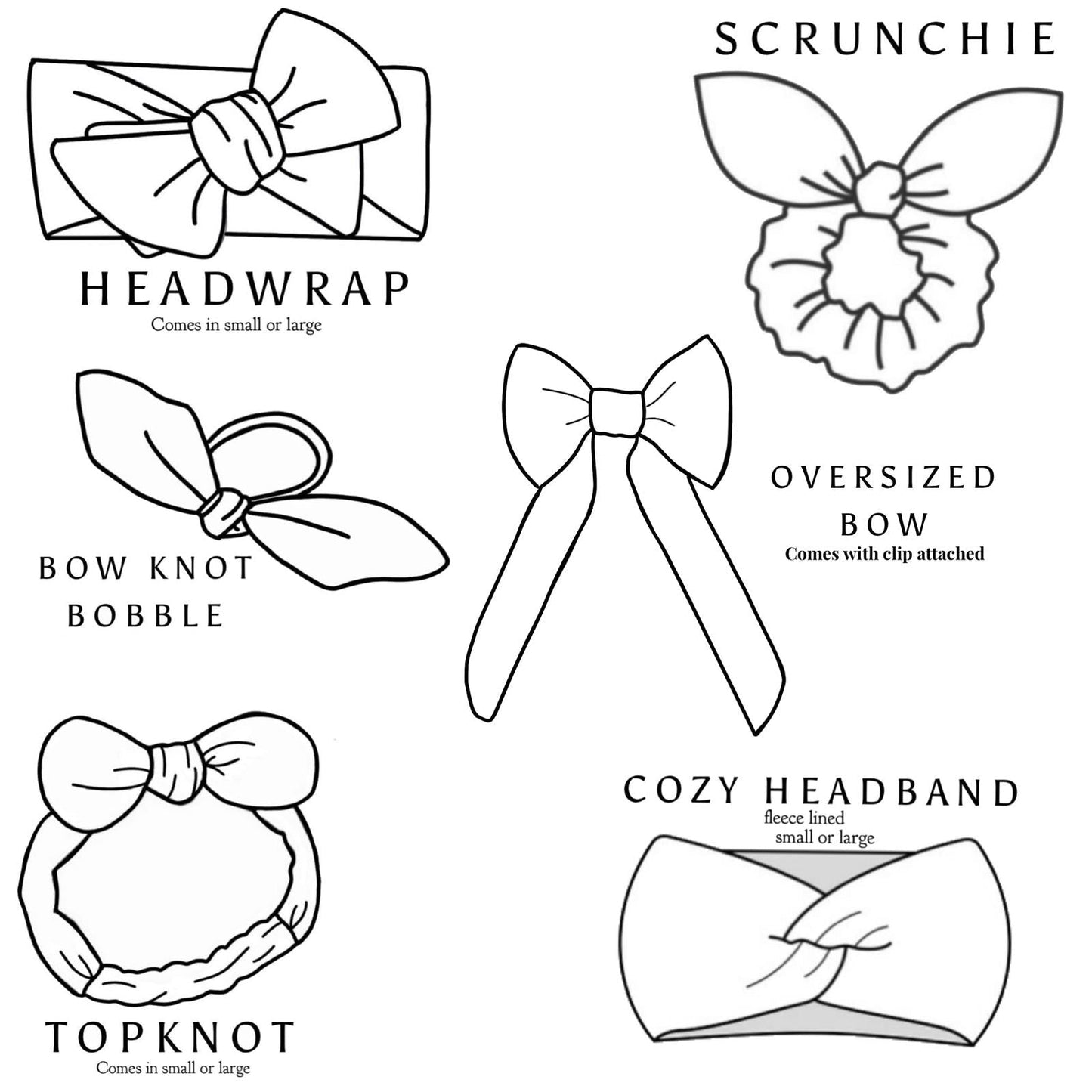 Lilac Smiley Check Hair Accessories