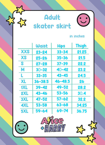 Space Scoops Adult Skater Skirt