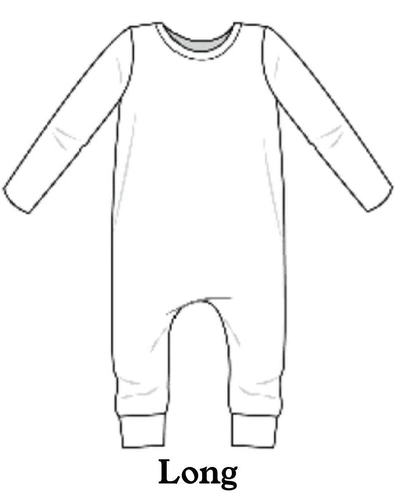 Children's Long Sleeve Pullover Romper (0-3 months - 5-6 years)