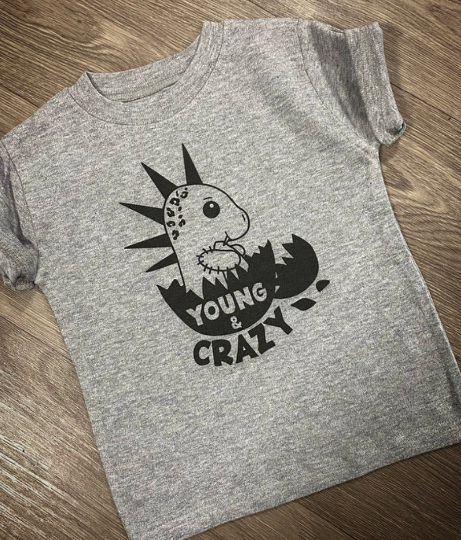 Young & Crazy Printed Tee