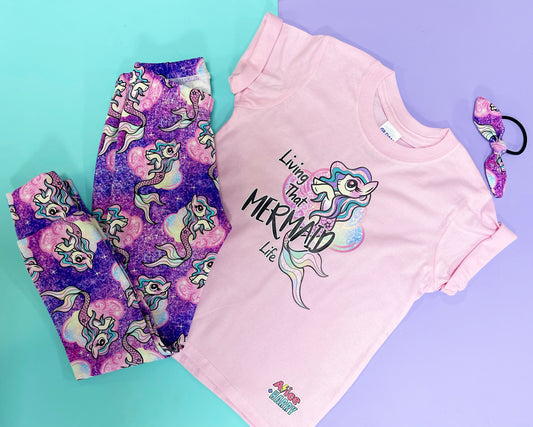 Living That Mermaid Life Printed Tee