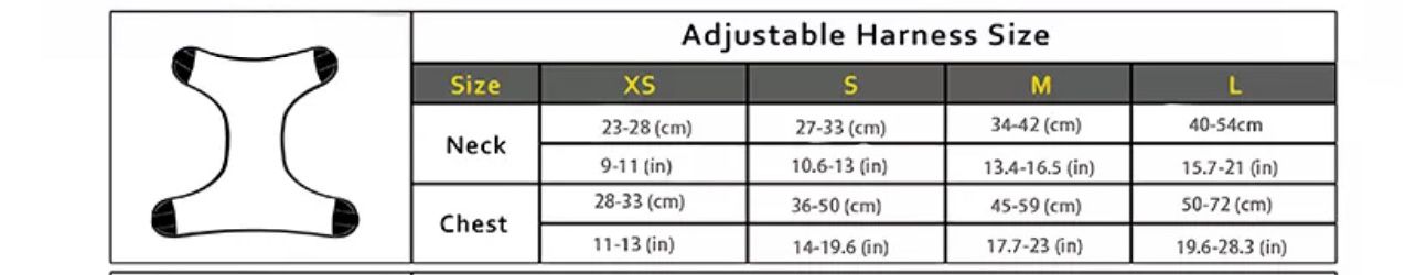 Bowie Rainbow Adjustable Pet Harness